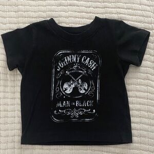 Kids Black Graphic Tee